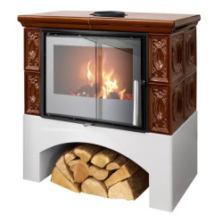 Kachlová kamna ABX Panonie exklusive, Hnědá